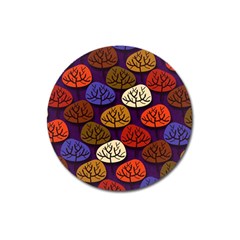 Tree Pattern Background Magnet 3  (round) by Vaneshart