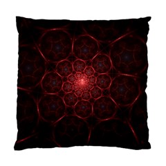 Fractal Spiral Depth Light Red Swirling Lines Standard Cushion Case (one Side) by Vaneshart