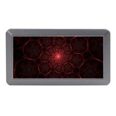 Fractal Spiral Depth Light Red Swirling Lines Memory Card Reader (mini) by Vaneshart