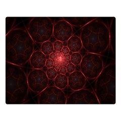 Fractal Spiral Depth Light Red Swirling Lines Double Sided Flano Blanket (large)  by Vaneshart