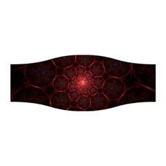 Fractal Spiral Depth Light Red Swirling Lines Stretchable Headband by Vaneshart