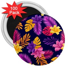 Tropical Pattern 3  Magnets (100 Pack) by Vaneshart