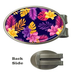 Tropical Pattern Money Clips (oval)  by Vaneshart