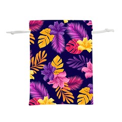 Tropical Pattern Lightweight Drawstring Pouch (l) by Vaneshart