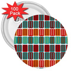 Bricks Abstract Seamless Pattern 3  Buttons (100 Pack)  by Vaneshart