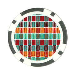 Bricks Abstract Seamless Pattern Poker Chip Card Guard by Vaneshart