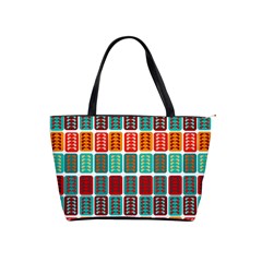 Bricks Abstract Seamless Pattern Classic Shoulder Handbag by Vaneshart