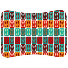 Bricks Abstract Seamless Pattern Velour Seat Head Rest Cushion by Vaneshart