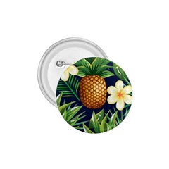 Tropical Pattern Pineapple Flowers Floral Fon Tropik Ananas 1 75  Buttons by Vaneshart