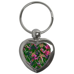 Vibrant Tropical Key Chain (heart) by Vaneshart