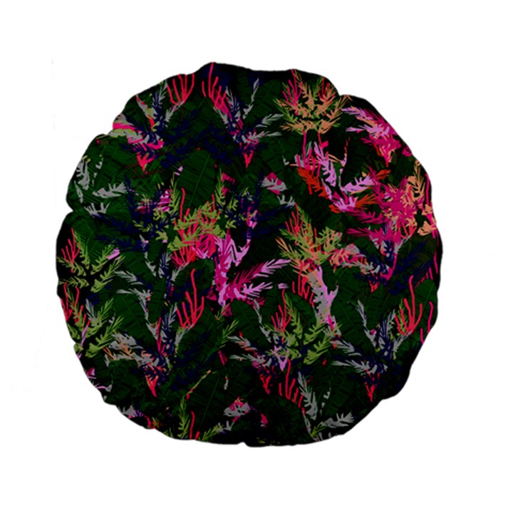 Vibrant Tropical Standard 15  Premium Flano Round Cushions