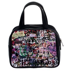 Graffiti Wall Background Classic Handbag (two Sides)