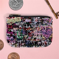 Graffiti Wall Background Mini Coin Purse by Vaneshart