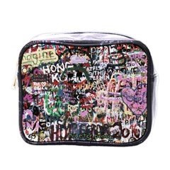 Graffiti Wall Background Mini Toiletries Bag (one Side) by Vaneshart