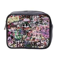 Graffiti Wall Background Mini Toiletries Bag (two Sides) by Vaneshart