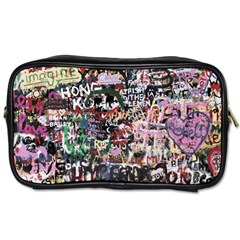 Graffiti Wall Background Toiletries Bag (one Side) by Vaneshart