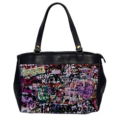 Graffiti Wall Background Oversize Office Handbag by Vaneshart