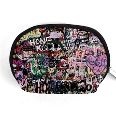 Graffiti Wall Background Accessory Pouch (medium) by Vaneshart