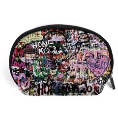 Graffiti Wall Background Accessory Pouch (large) by Vaneshart