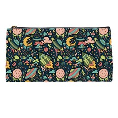 Texture Patterns Aliens Rockets Space Pencil Cases by Vaneshart