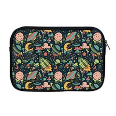 Texture Patterns Aliens Rockets Space Apple Macbook Pro 17  Zipper Case by Vaneshart