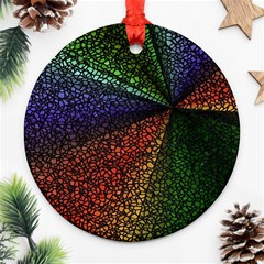 Abstract Colorful Pieces Mosaics Ornament (round) by Vaneshart