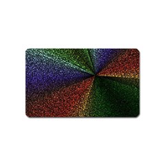 Abstract Colorful Pieces Mosaics Magnet (name Card) by Vaneshart