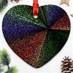 Abstract Colorful Pieces Mosaics Heart Ornament (two Sides) by Vaneshart