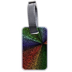 Abstract Colorful Pieces Mosaics Luggage Tag (two Sides) by Vaneshart