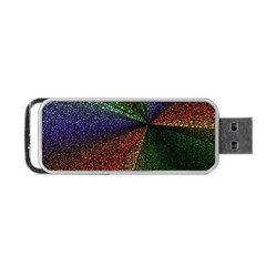 Abstract Colorful Pieces Mosaics Portable Usb Flash (one Side) by Vaneshart