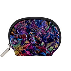 Multicolored Abstract Painting Accessory Pouch (small) by Vaneshart