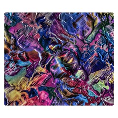 Multicolored Abstract Painting Double Sided Flano Blanket (small)  by Vaneshart