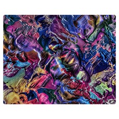 Multicolored Abstract Painting Double Sided Flano Blanket (medium)  by Vaneshart