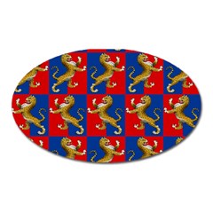 Lion 1 Oval Magnet by ArtworkByPatrick