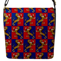 Lion 1 Flap Closure Messenger Bag (s) by ArtworkByPatrick