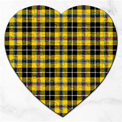 Cornish National Tartan Jigsaw Puzzle (heart) by impacteesstreetwearfour