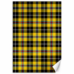 Cornish National Tartan Canvas 12  X 18  by impacteesstreetwearfour