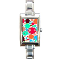 Dots Rectangle Italian Charm Watch by impacteesstreetweareight