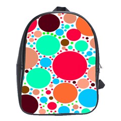 Dots School Bag (large) by impacteesstreetweareight