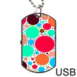 DOTS Dog Tag USB Flash (Two Sides) Front