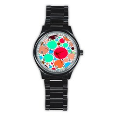 Dots Stainless Steel Round Watch by impacteesstreetweareight