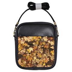 Late October Leaves 3 Girls Sling Bag by bloomingvinedesign