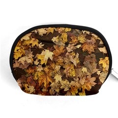 Late October Leaves 3 Accessory Pouch (medium) by bloomingvinedesign