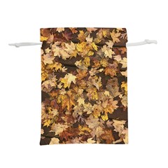 Late October Leaves 3 Lightweight Drawstring Pouch (l) by bloomingvinedesign