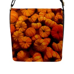 Mini Pumpkins Flap Closure Messenger Bag (l) by bloomingvinedesign