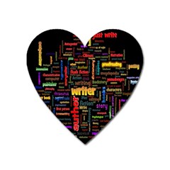 Writer Heart Magnet by ArtworkByPatrick