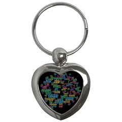 Affirmations Key Chain (heart)