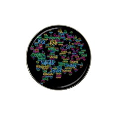 Affirmations Hat Clip Ball Marker by ArtworkByPatrick