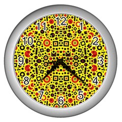 Rby 52 Wall Clock (silver) by ArtworkByPatrick