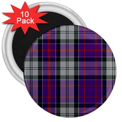 Culloden Dress Tartan 3  Magnets (10 Pack)  by impacteesstreetwearfour